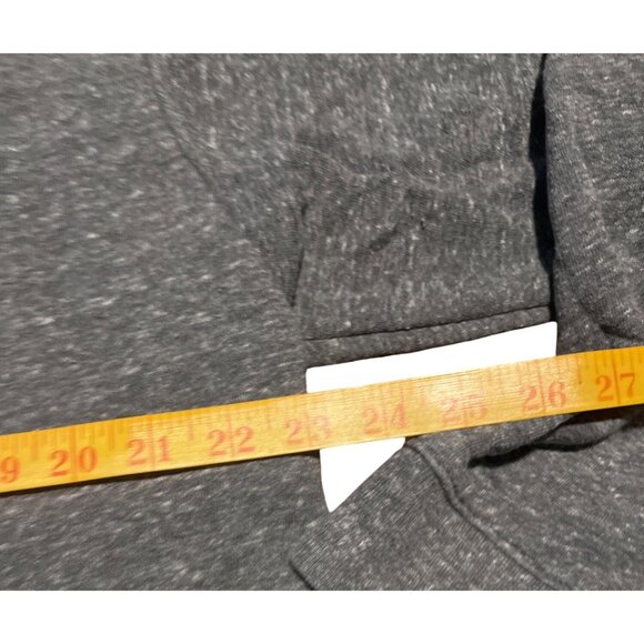 Victorias Secret PINK Gray Hooded Sweatshirt Size L Serpa lined Hood - Picture 3 of 6
